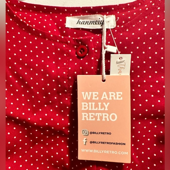 BNWT Billy Retro Red Dress - Picture 3 of 3